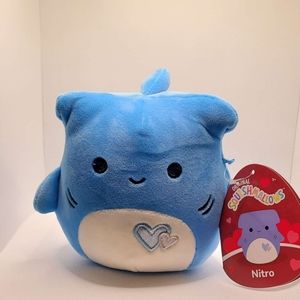 Nitro the Shark 5 inch Valentines 2024 Squishmallow!